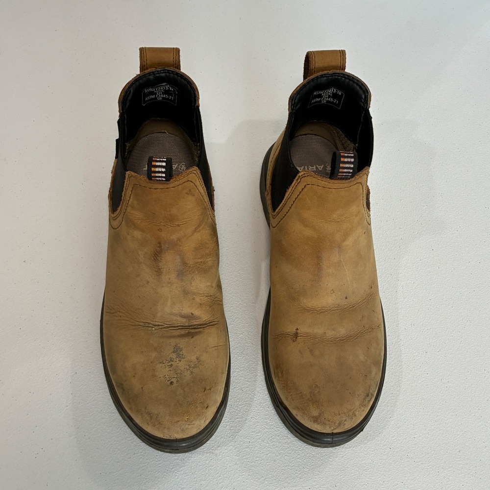 Ariat Chelsea Work Boots Mens 9.5EE Composite Toe Waterproof Leather 10027331